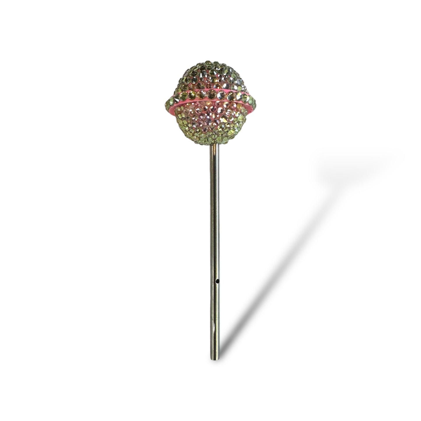 Pink Zirkonia lollipop