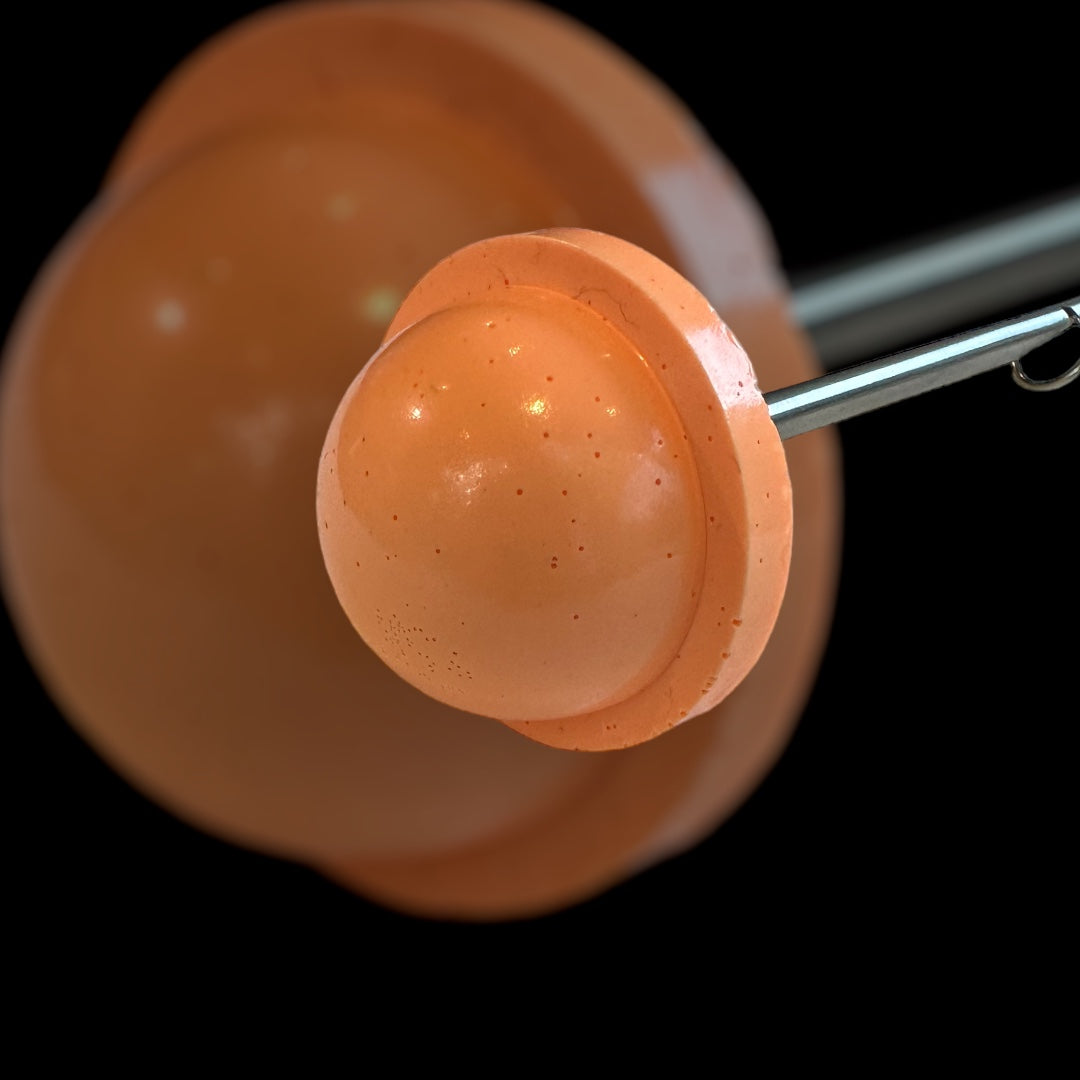 Orange pastel lollipop