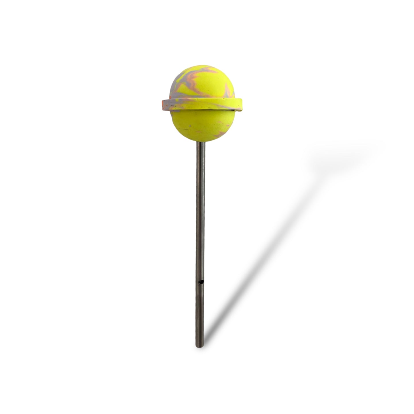 Yellow marble lollipop