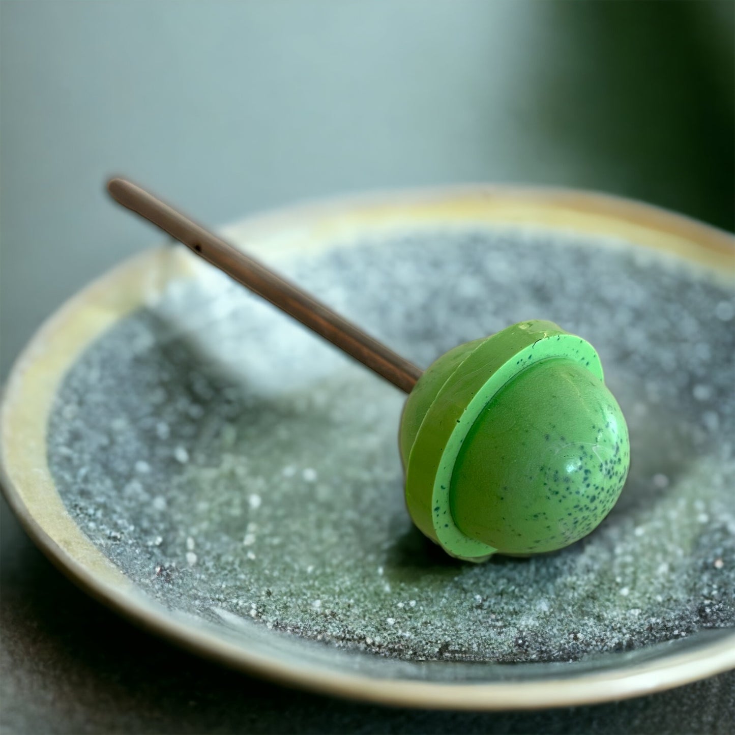 Green apple lollipop