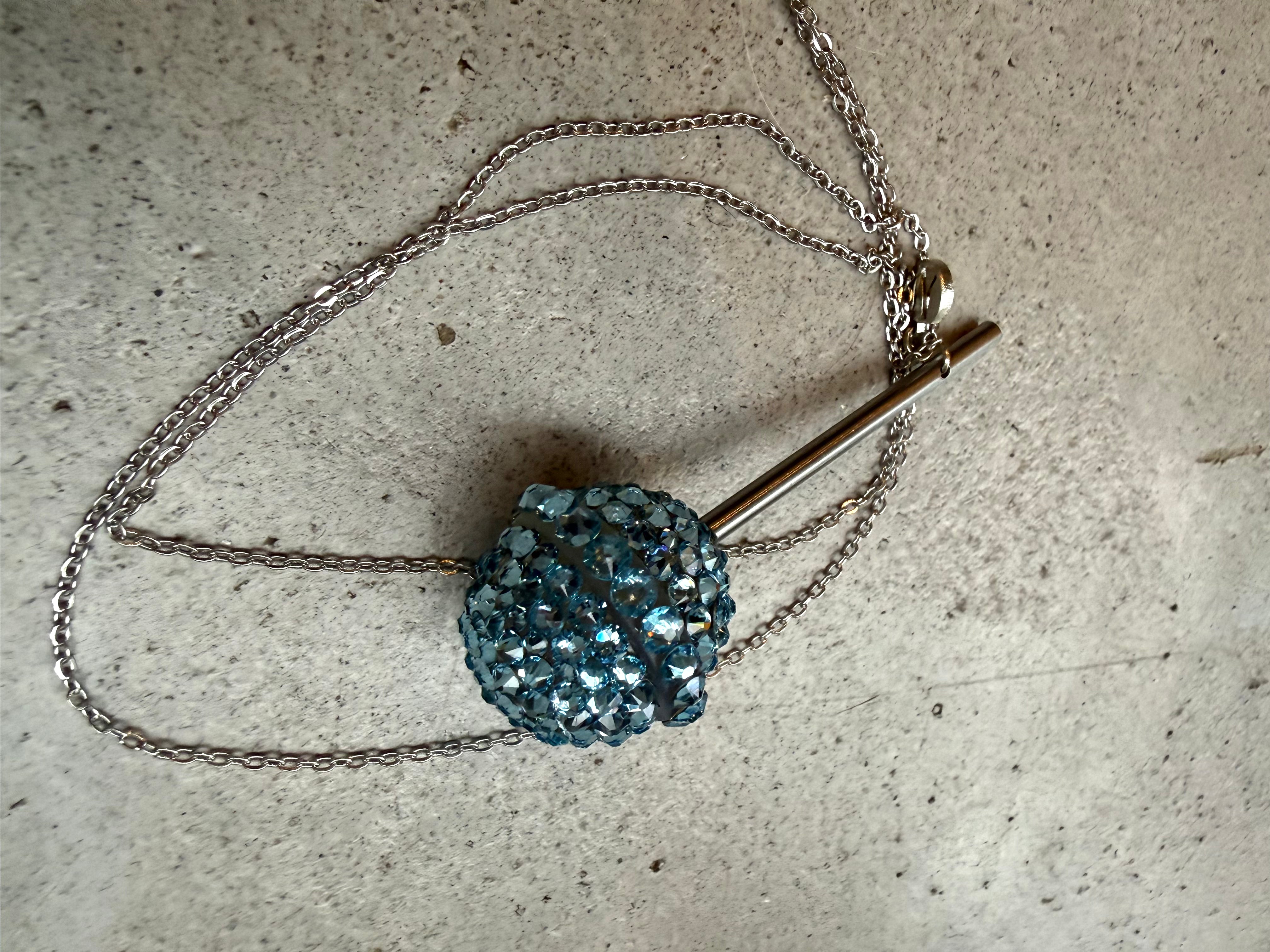 Ice blue Crystal Lollipop-3