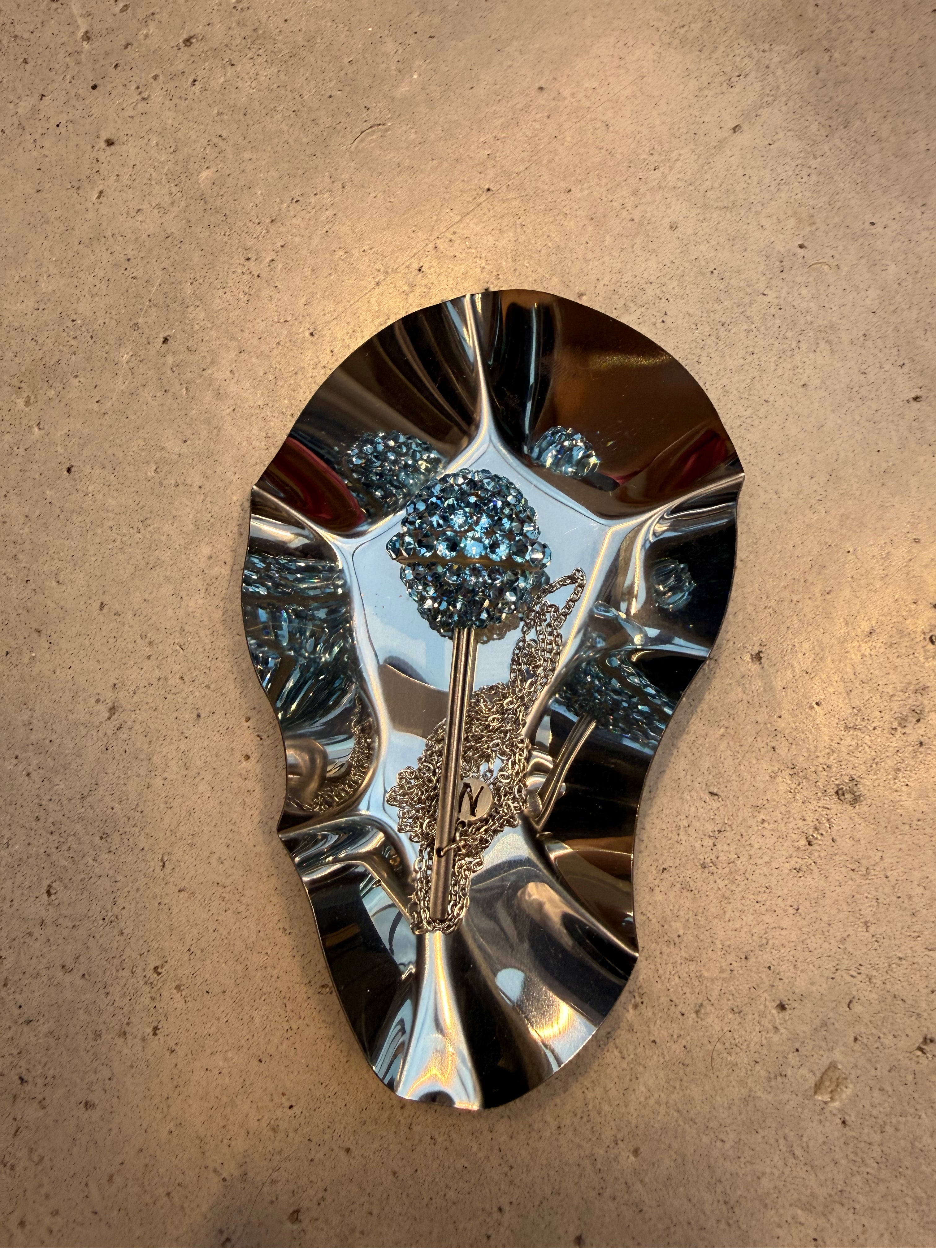 Ice blue Crystal Lollipop