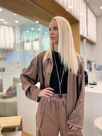 Brown Nikyoto Monogram All season pyjama set