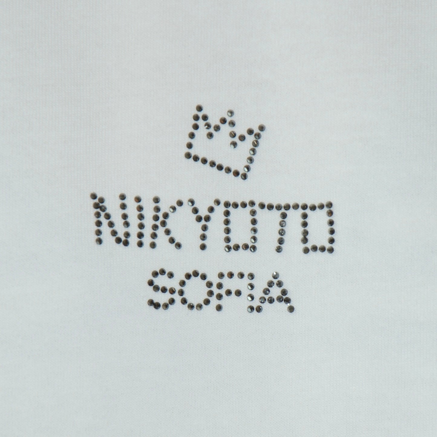 White Nikyoto rhinestones тениска