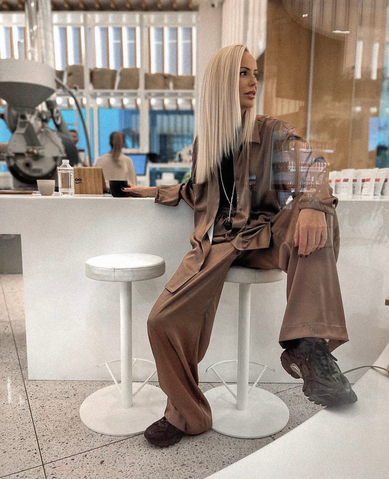 Brown Nikyoto Monogram All season pyjama set