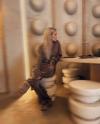 Brown Nikyoto Monogram All season pyjama set